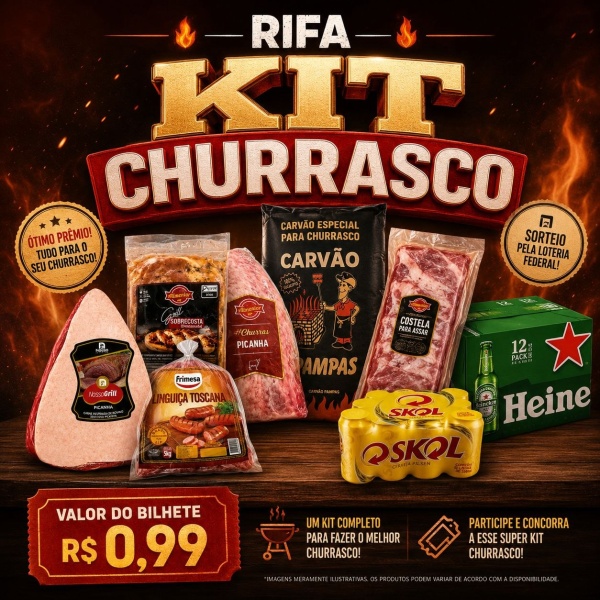 🔥 Rifa Kit Churrasco Premium